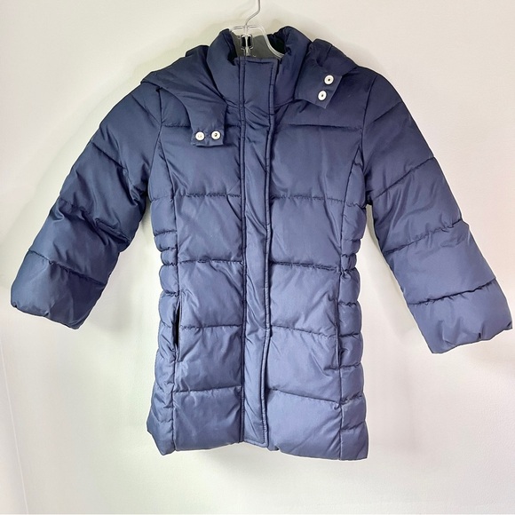 GAP Kids Primaloft Navy Puffer Coat - Picture 1 of 8